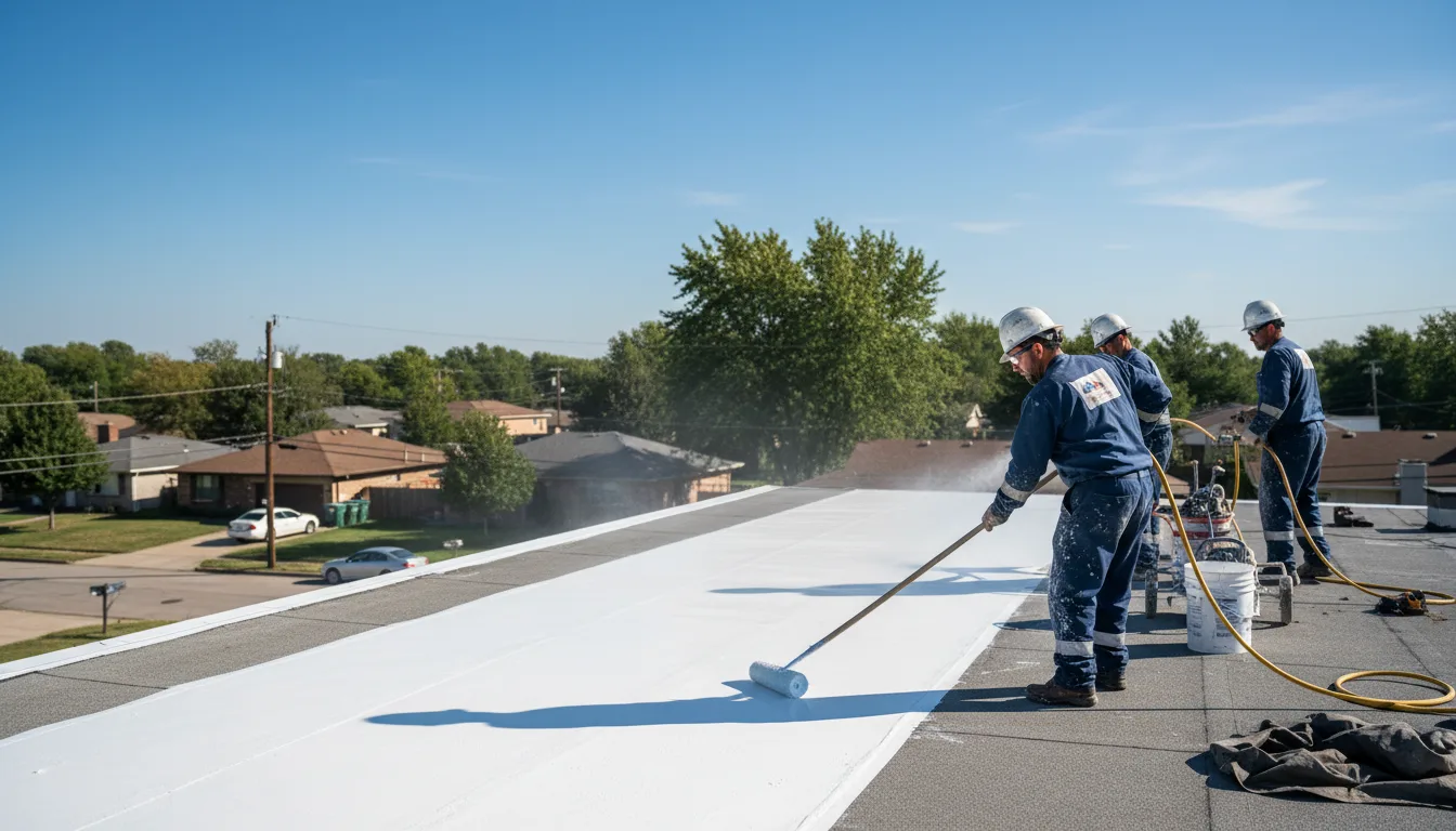 Commercial roof coating in Brinson, GA near me
